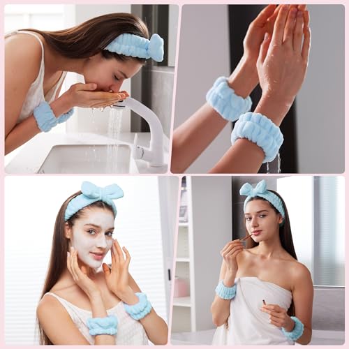 Sponge Spa Headband and Wrist Set