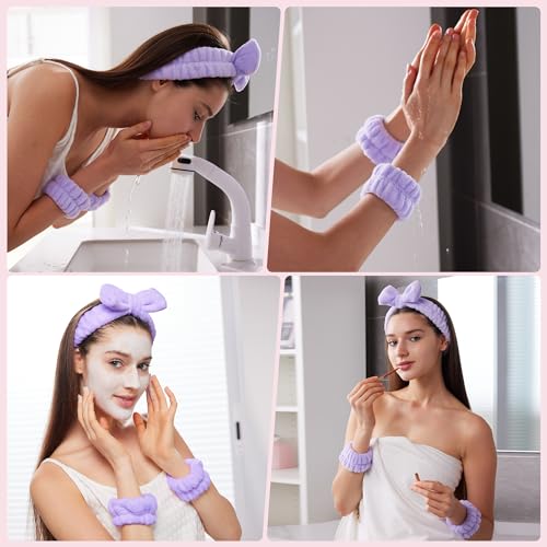 Sponge Spa Headband and Wrist Set