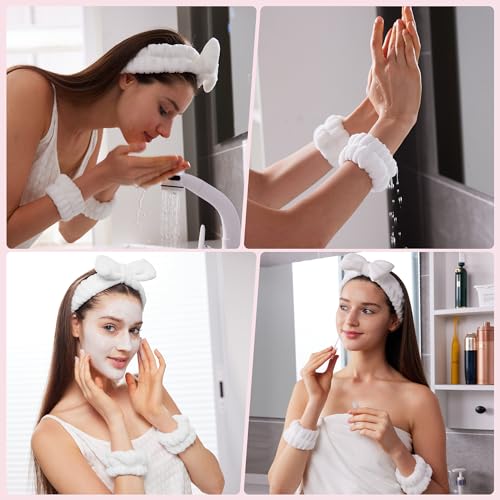 Sponge Spa Headband and Wrist Set