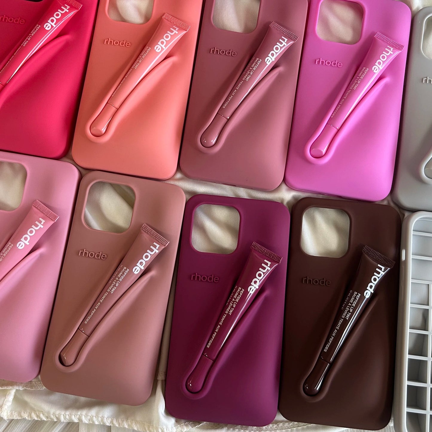 Rhode Lipstick Silicone Iphone Case