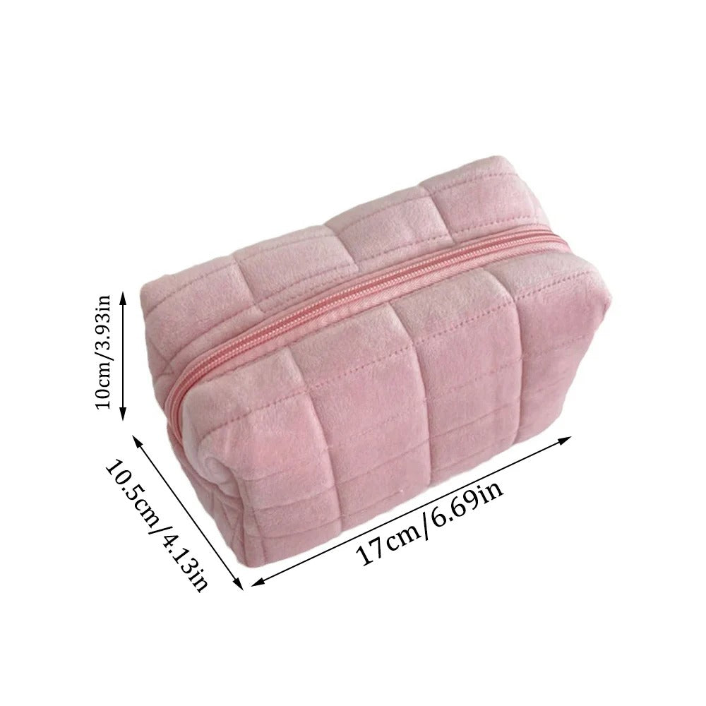 Cute Plush Travel Size Cosmetic Bag