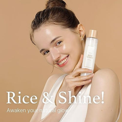 Rice Toner, Milky Toner for Glowing Skin, 77.78% Korean Rice