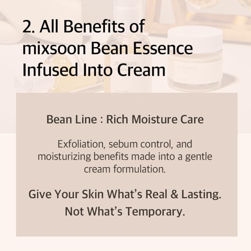 Mixsoon Bean Cream Vegansnail, Hydration Cream